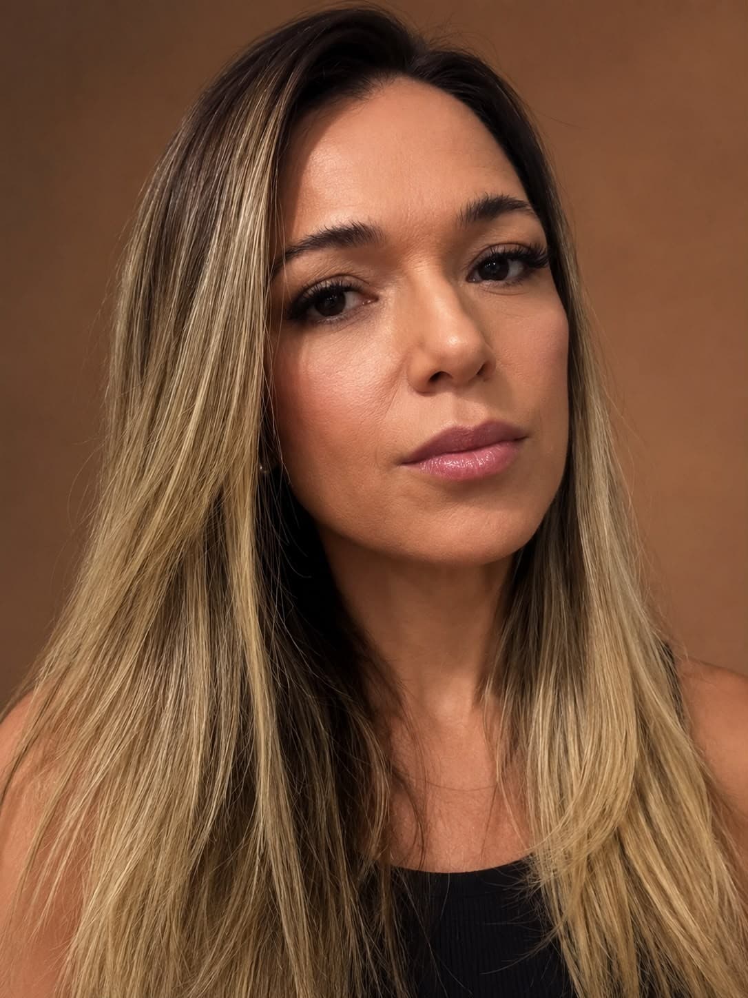 Retrato profissional em fundo quente